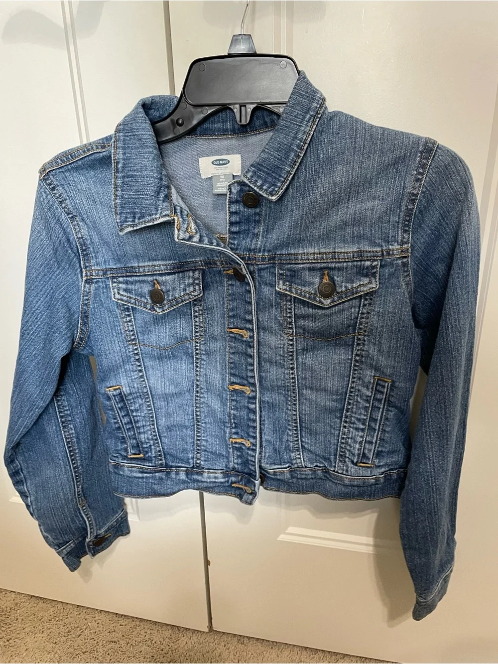 Old Navy Blue Denim Jacket - girls size XL